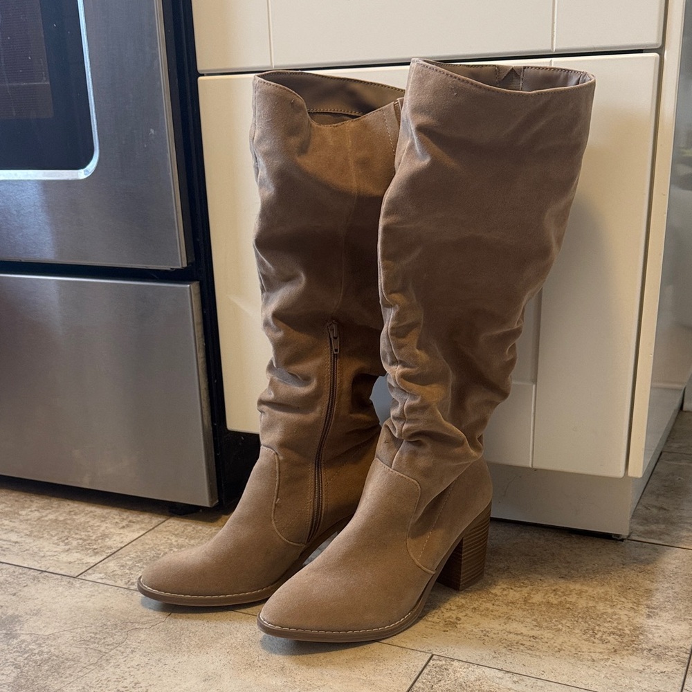 Target Tan Heeled Boots for Women